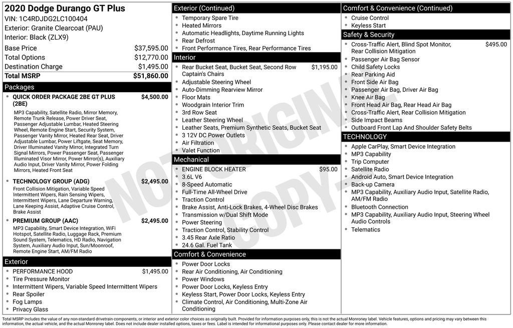 2020 Dodge Durango GT Plus