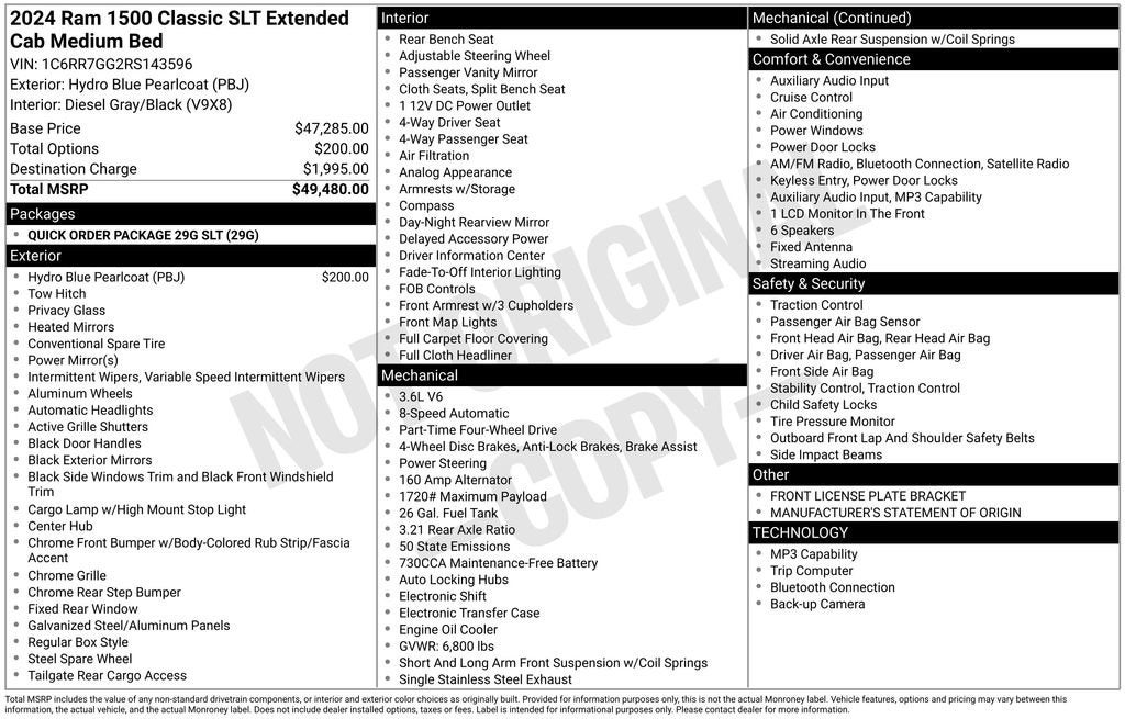 2024 RAM 1500 Classic SLT