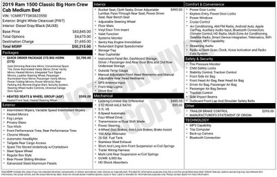 2019 RAM 1500 Classic Big Horn