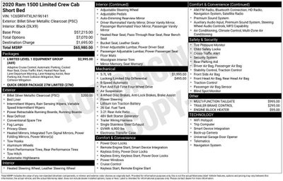 2020 RAM 1500 Limited
