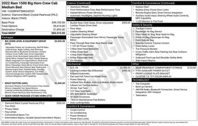 2022 RAM 1500 Big Horn
