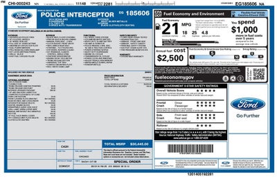 2014 Ford Sedan Police Interceptor BASE