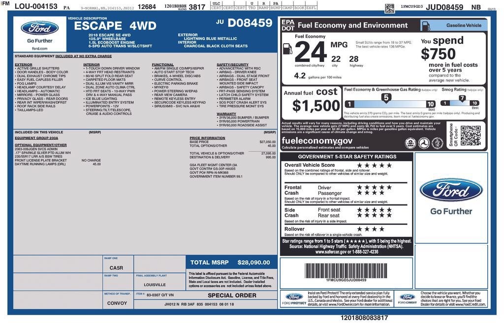 2018 Ford Escape SE