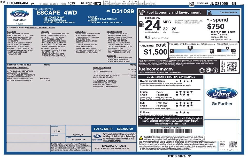 2018 Ford Escape SE