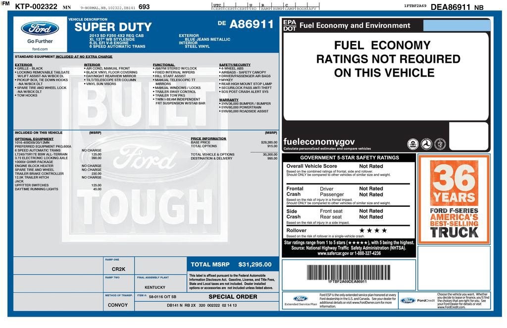 Used 2013 Ford F-250 Super Duty XL with VIN 1FTBF2A69DEA86911 for sale in Aitkin, Minnesota