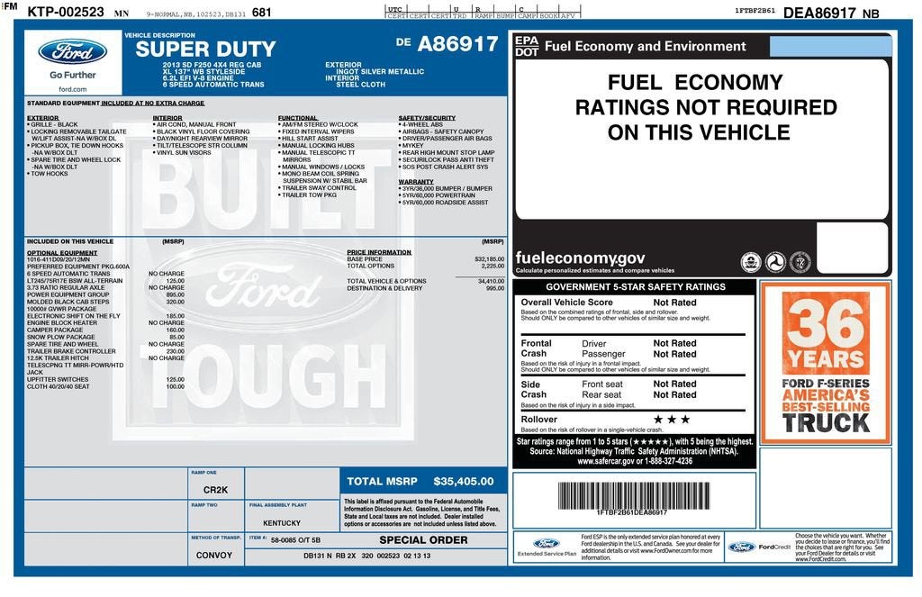 2013 Ford Super Duty F-250 SRW XL