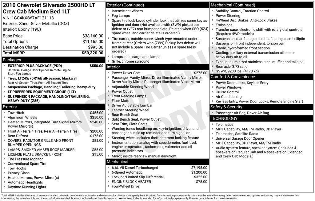 2010 Chevrolet Silverado 2500 HD LT