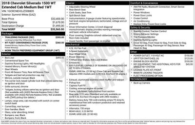 2018 Chevrolet Silverado 1500 Work Truck