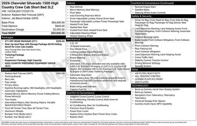 2026 Chevrolet Silverado 1500 High Country