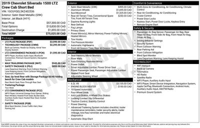 2019 Chevrolet Silverado 1500 LTZ