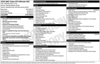 2026 GMC Yukon AT4 Ultimate