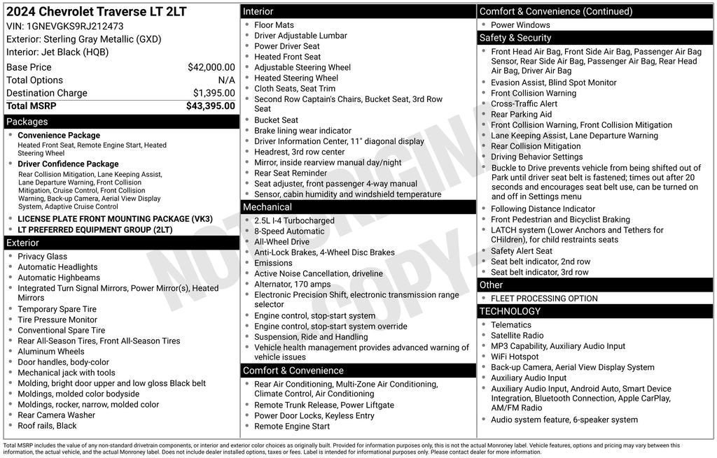 2024 Chevrolet Traverse LT