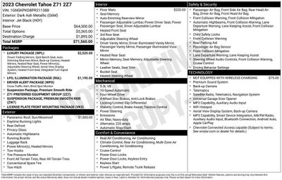 2023 Chevrolet Tahoe Z71