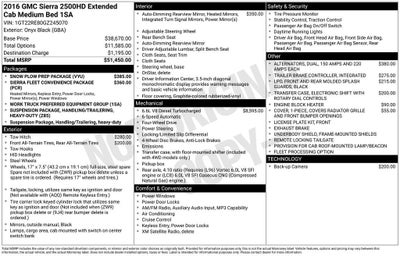 2016 GMC Sierra 2500 HD BASE