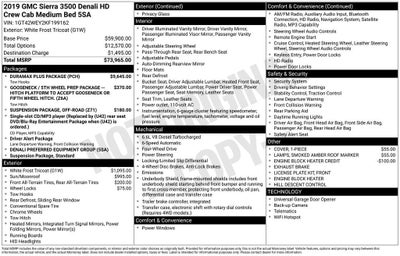 2019 GMC Sierra 3500 HD Denali