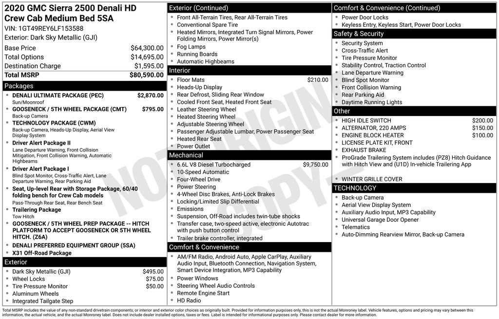 2020 GMC Sierra 2500 HD Denali