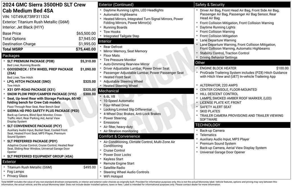 2024 GMC Sierra 3500 HD SLT
