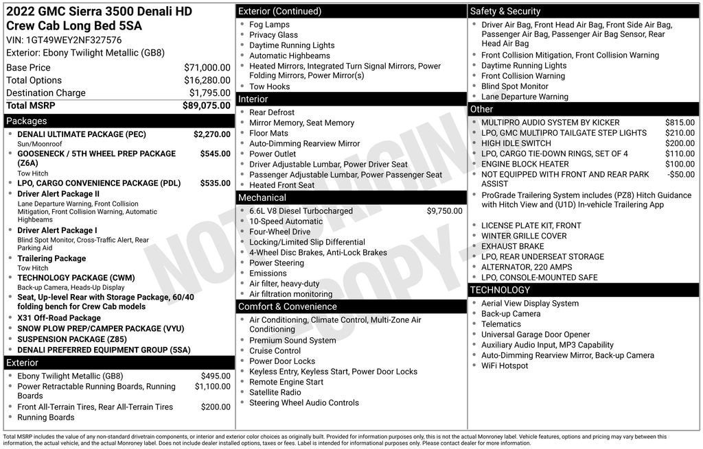 2022 GMC Sierra 3500 HD Denali