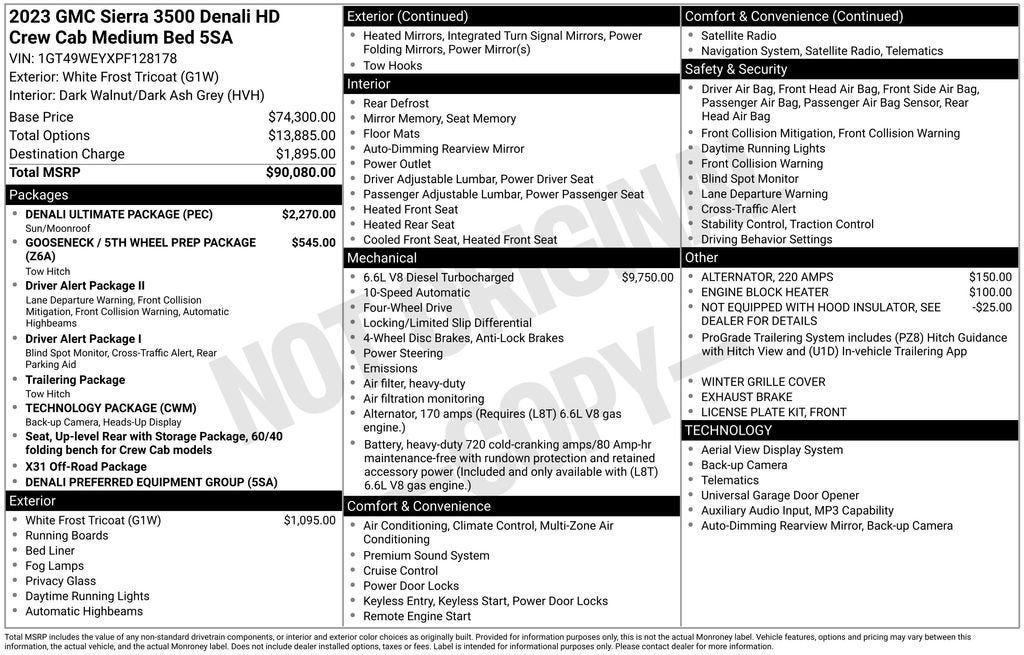 2023 GMC Sierra 3500 HD Denali