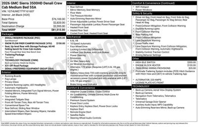 2026 GMC Sierra 3500 HD Denali