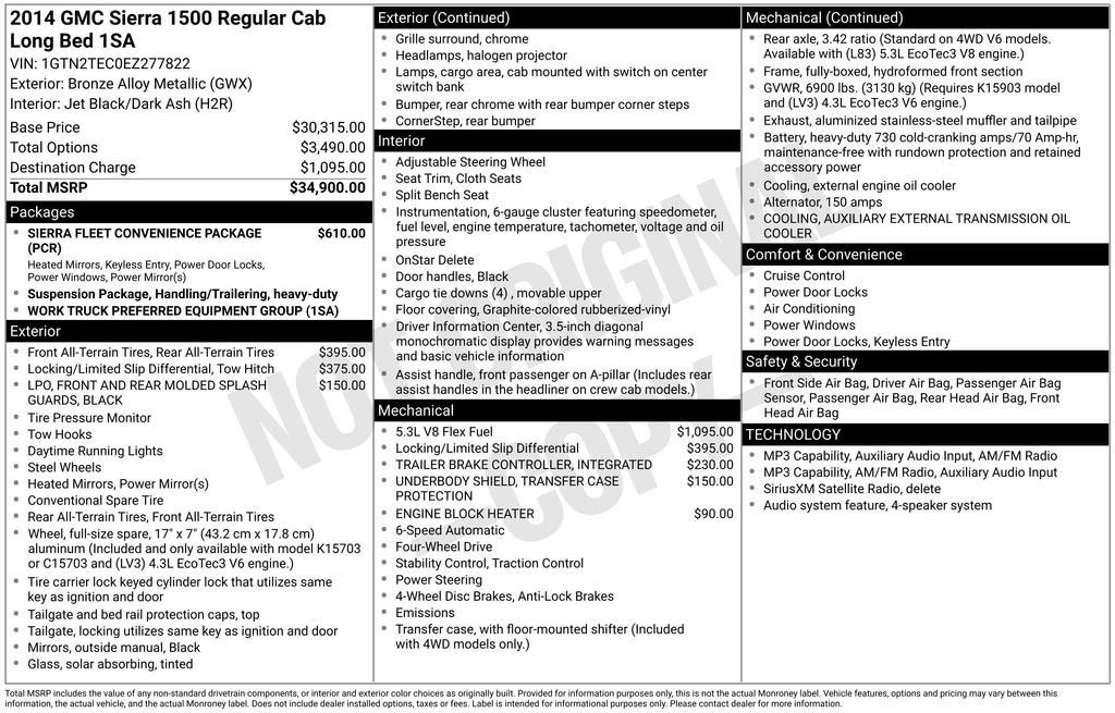 2014 GMC Sierra 1500 BASE