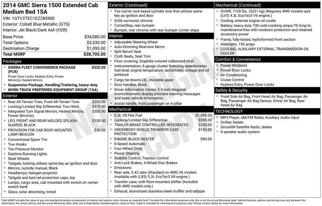 2014 GMC Sierra 1500 BASE