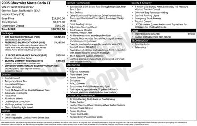 2005 Chevrolet Monte Carlo LT