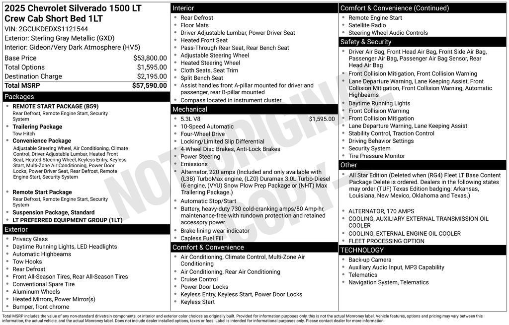 2025 Chevrolet Silverado 1500 LT