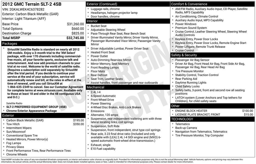 2012 GMC Terrain SLT-2