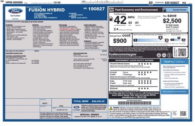 2019 Ford Fusion Hybrid SE