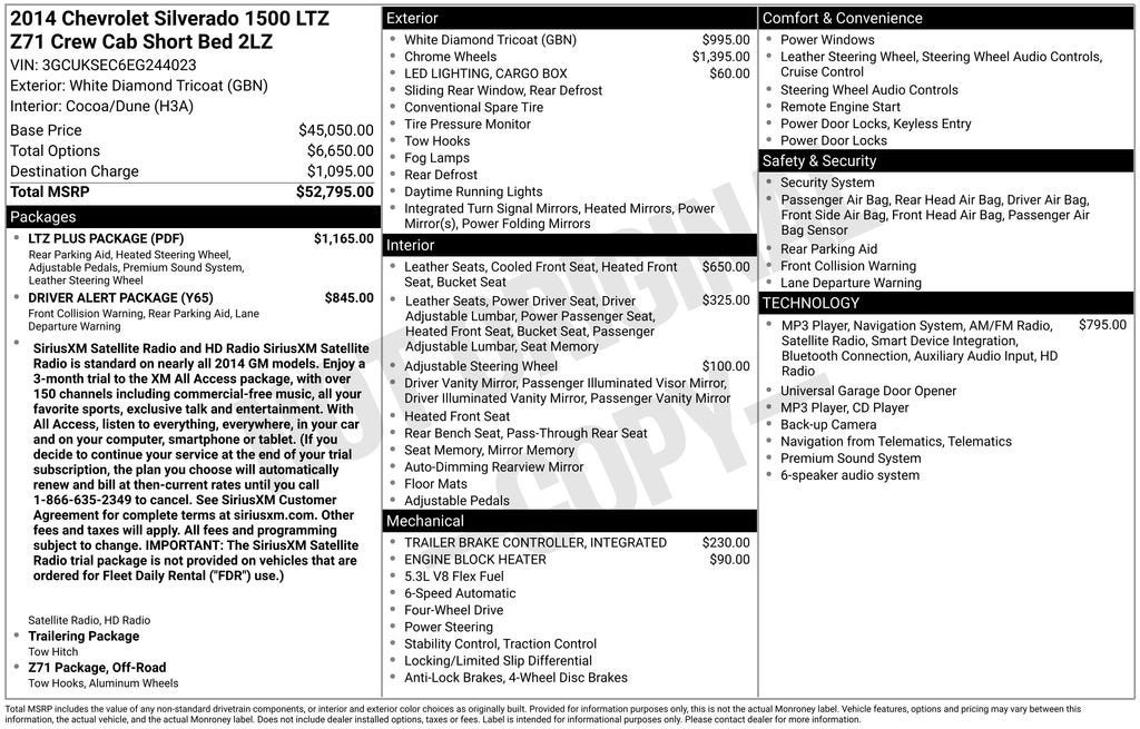 2014 Chevrolet Silverado 1500 LTZ