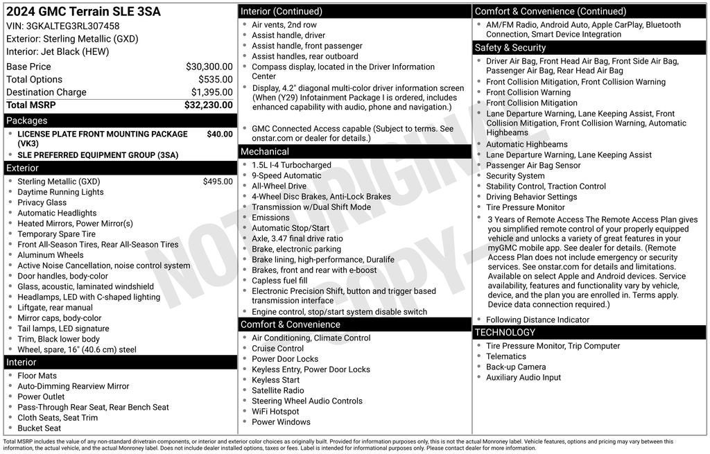 2024 GMC Terrain SLE