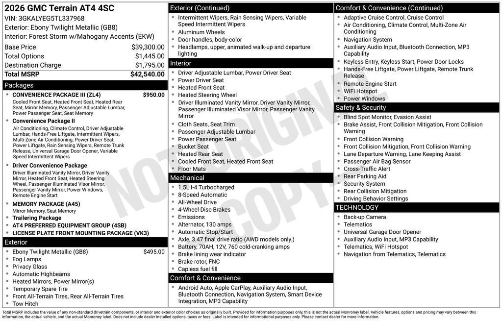 2026 GMC Terrain AT4