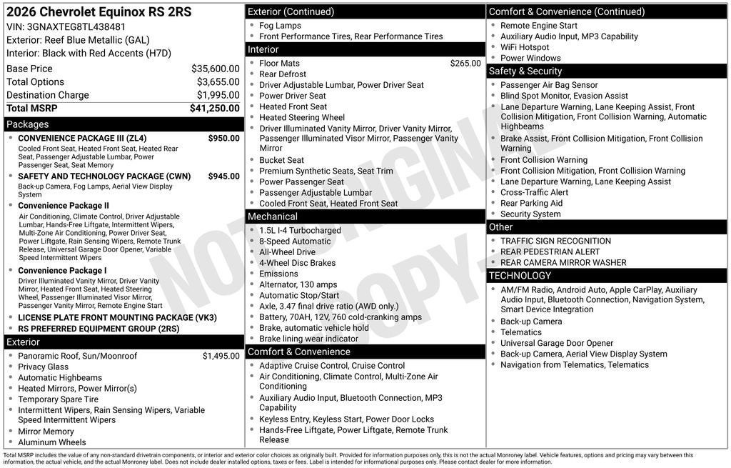 2026 Chevrolet Equinox RS