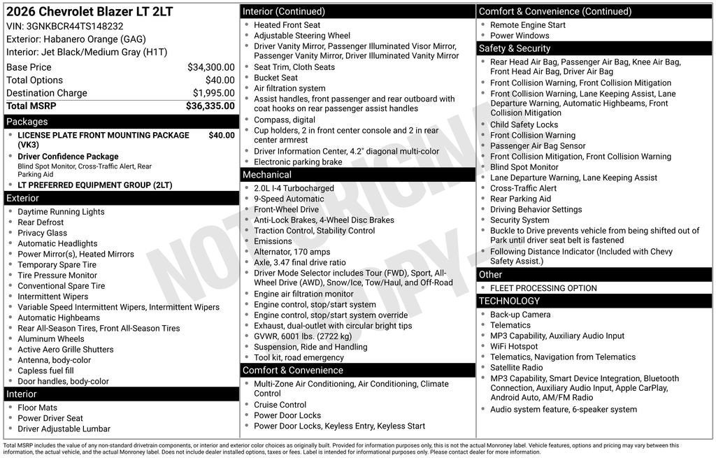 2026 Chevrolet Blazer 2LT