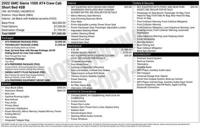 2022 GMC Sierra 1500 AT4