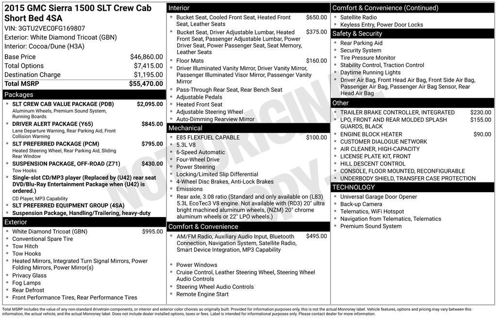 2015 GMC Sierra 1500 SLT