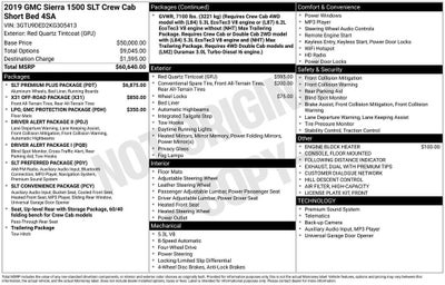 2019 GMC Sierra 1500 SLT