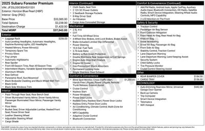 2025 Subaru Forester Premium