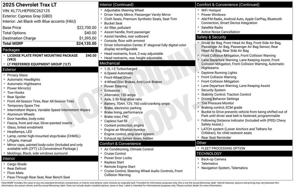 2025 Chevrolet Trax LT
