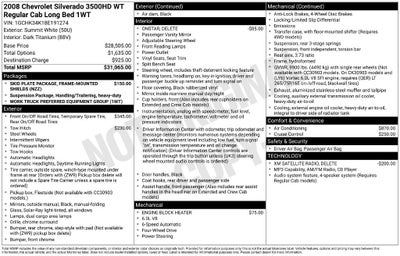 2008 Chevrolet Silverado 3500 HD SRW Work Truck