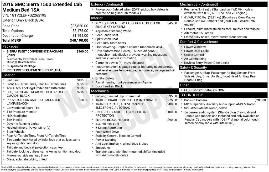 2016 GMC Sierra 1500 BASE