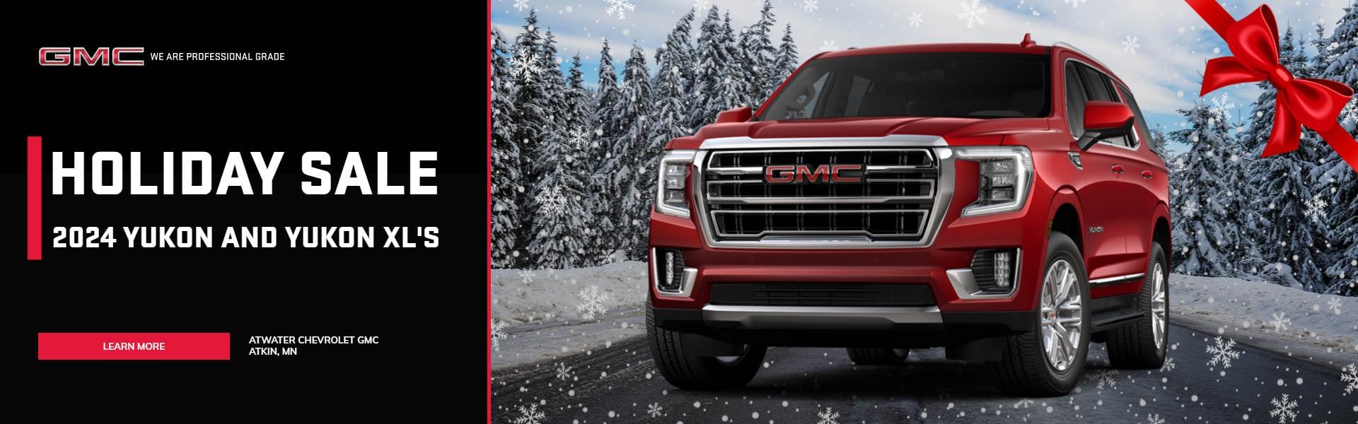 Holiday Sale 2024 Yukon and Yukon XL Banner
